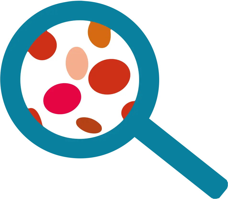 Help Flag magnifying glass insignia